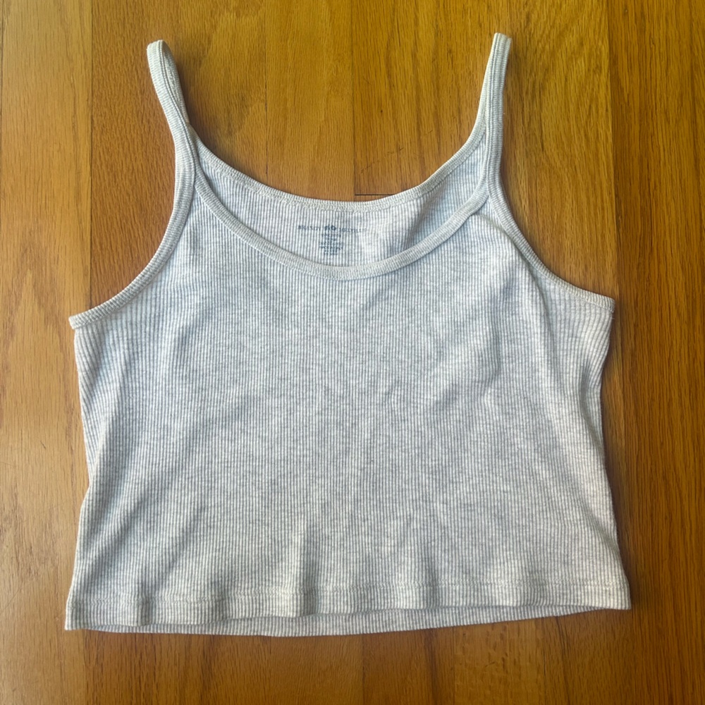 Brandy Melville Grey Crop Tank Top